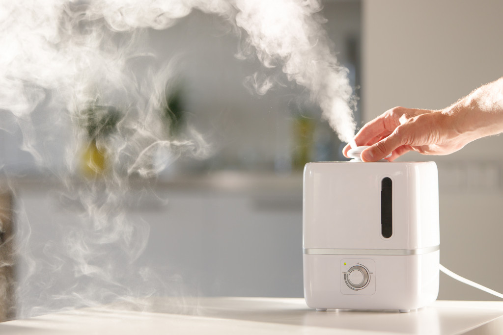 An air purifier at home