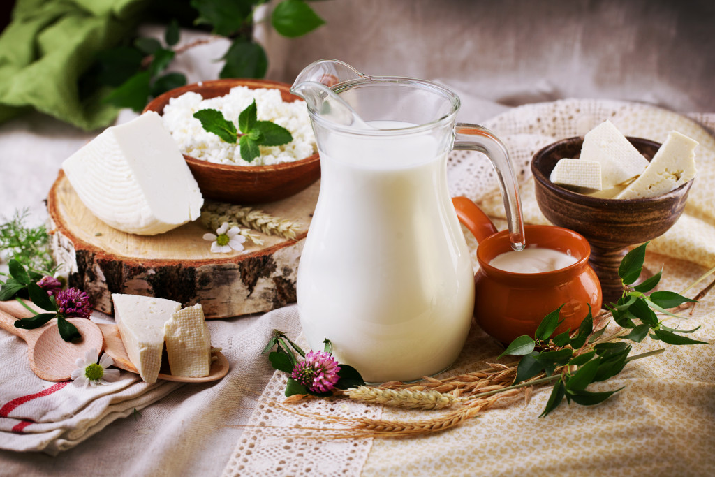An image of various dairy products