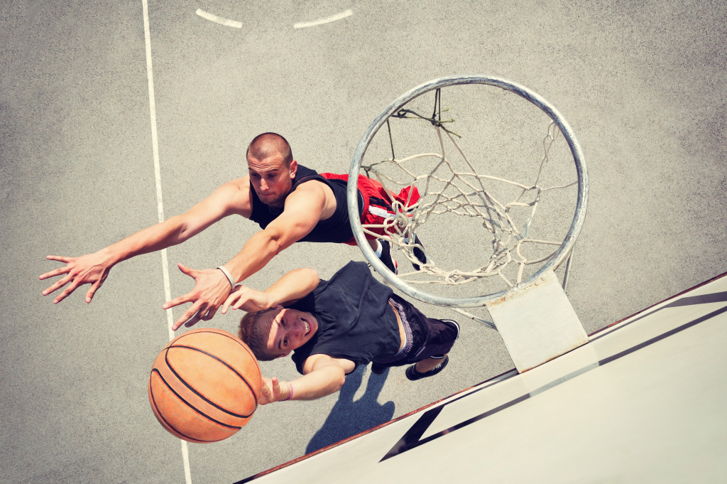 Basketball in the streets